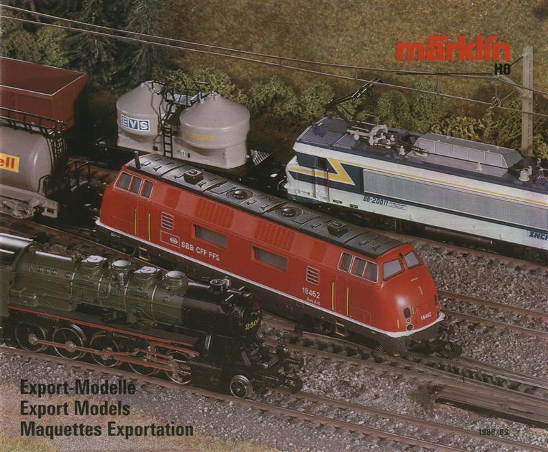 MÄRKLIN  CATALOGUE  DES  MODELES  EXPORT  1991 1992 