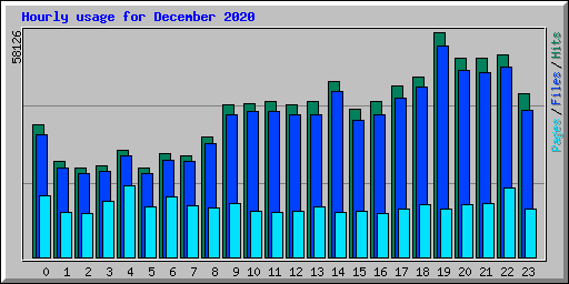 Hourly usage for December 2020