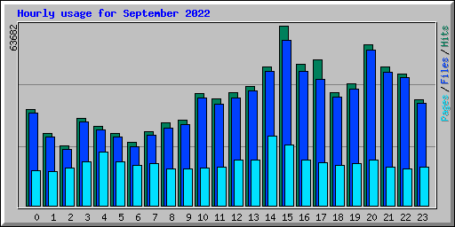 Hourly usage for September 2022